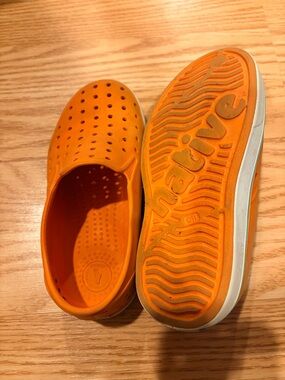 Native Kids Bright Orange Slip-On Water Shoes